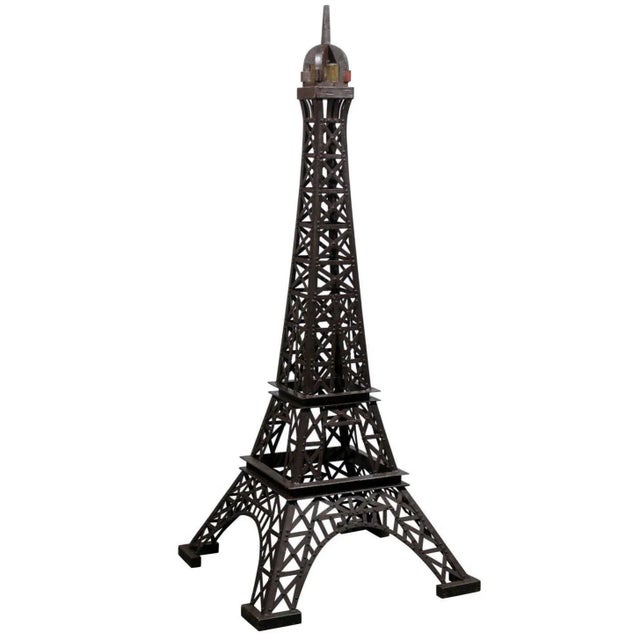 Metal Eiffel Tower Iron Replica Statue For Sale - Image 9 of 9