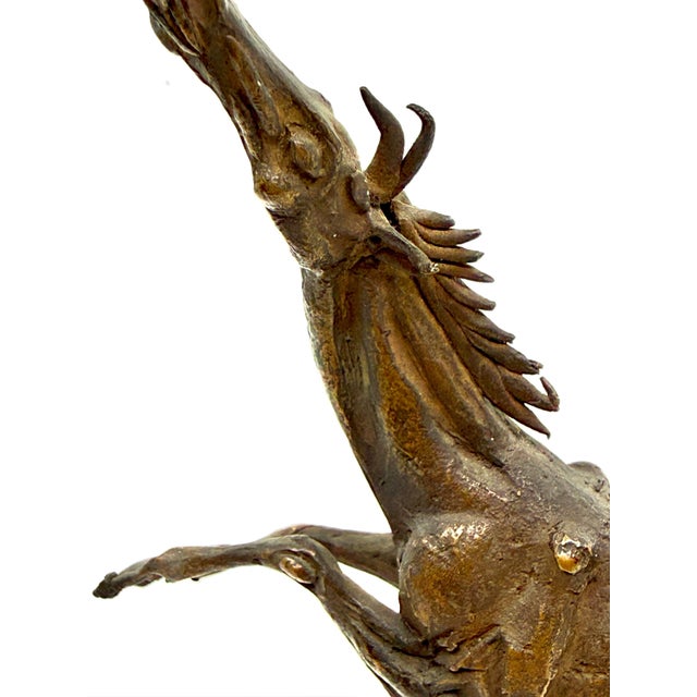 1950s Frank Eliscu Bronze of a Jumping Horse For Sale - Image 10 of 17