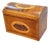18th Century George III Harewood and Black Thorn Tea Caddy, 1790 For Sale