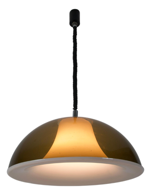 Acrylic Glass Pendant Lamp from Temde, 1970s