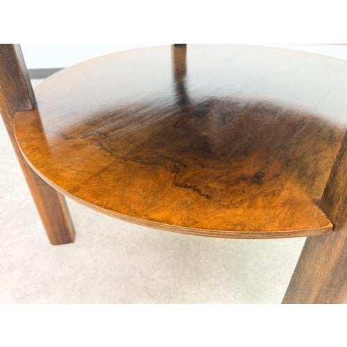 Wood Art Deco Walnut Coffee Table attributed to Jindřich Halabala for Up Závody, 1930s For Sale - Image 7 of 9