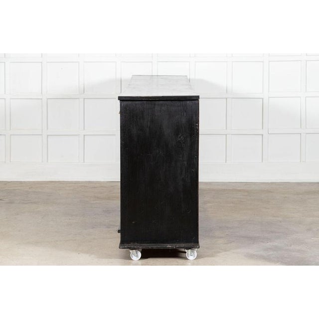Wood English Ebonised Oak Dresser Base, 1900 For Sale - Image 7 of 18