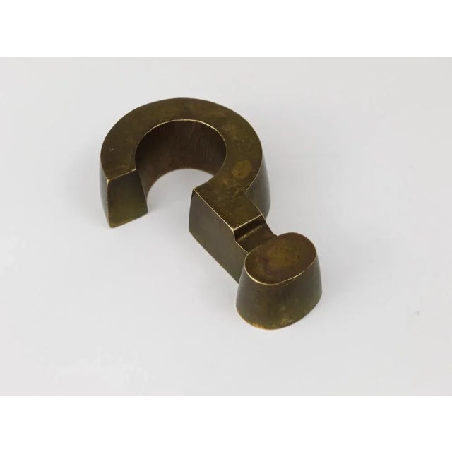Mid-Century Austrian Paperweight in Brass For Sale - Image 9 of 11