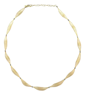 14k Two-Tone Gold Estate Splendori Mesh Necklace