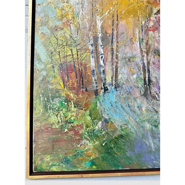 Mykola Bodnar – Autumn Forest Landscape (Original Oil Painting) Framed For Sale In San Diego - Image 6 of 12