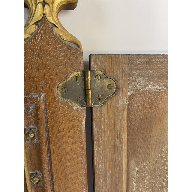 Large Religious Triptych Virgin Mary, 1800s For Sale - Image 11 of 15