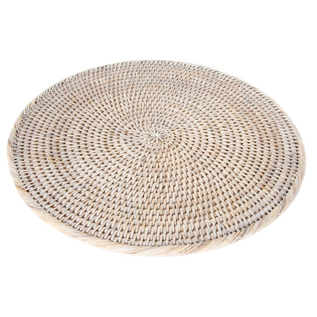 Artifacts Rattan Round Placemat For Sale In Houston - Image 6 of 6