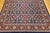 Vintage Persian Tabriz Afshan Rug, Hand-Knotted Wool, Allover Geometric Caucasian Kuba Pattern, Navy & Red, 7x10 For Sale - Image 13 of 18