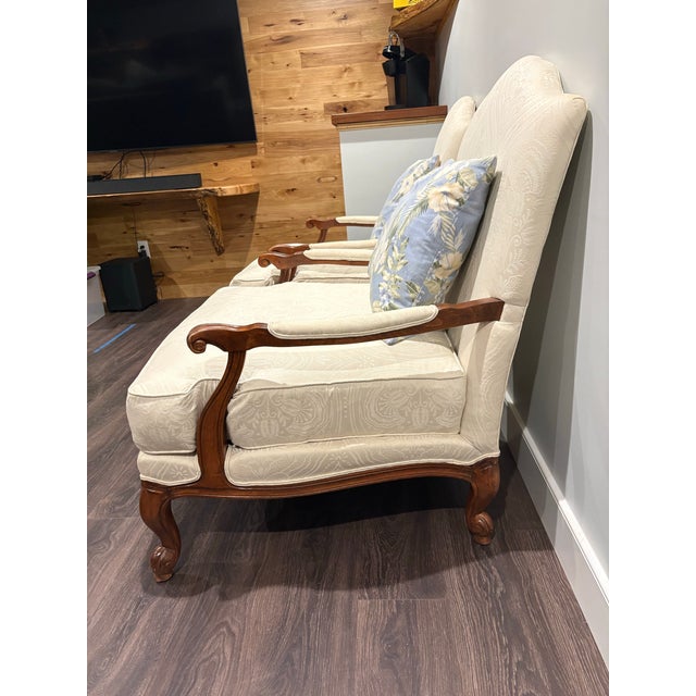 Purchased to lounge in our down stairs large bar area 4 years ago. We Barely used them. I loved to Curl up by the fire &...