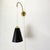 Contemporary Minimalist Adjustable Brass Wall Hanging Light, Italy, 1960s For Sale - Image 3 of 18