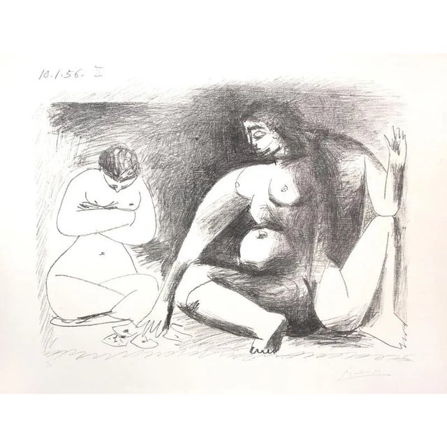 Pablo Picasso, Deux Femmes Accroupies, Lithograph, 1956 For Sale - Image 6 of 6