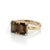 Contemporary Smoky Topaz 925 Silver Handmade Ring - Double Pear Cut Statement Ring Us 7 For Sale - Image 3 of 5