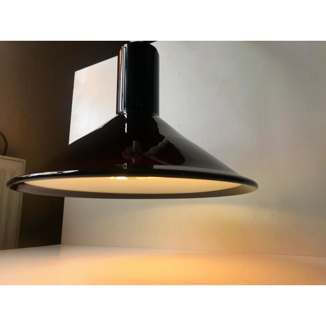 Glass P&T Pendant Light in Aubergine Glass by Michael Bang for Holmegaard, 1970s For Sale - Image 7 of 9