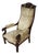 Antique Carved Walnut Armchair, Turn of the 19th and 20th Centuries For Sale
