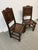 English 17th Century Oak Wood Side Chairs, Pair For Sale - Image 3 of 12