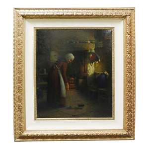 John McClymont Antique Original Oil Painting Canvas Hand Signed Fine Art