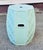 Vintage 1960s Italian Celadon Green Palm Beach Style Ceramic Garden Stool with Faux Bamboo Detail Bring a touch of Palm...