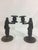 Egyptian Revival Bronze Candlesticks - A Pair For Sale - Image 4 of 7