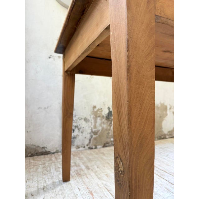 1950s Pine and Oak Farmhouse Table, 1950s For Sale - Image 5 of 18