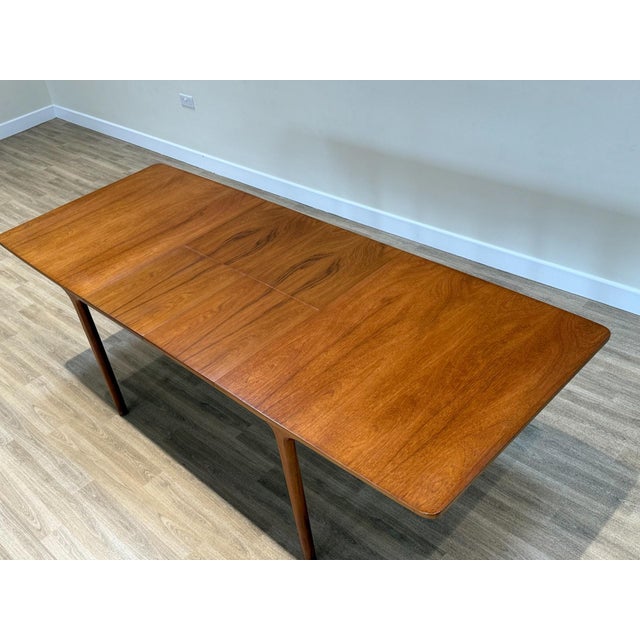 Brown Mid-Century Modern Double Extending Dining Table from McIntosh, 1960s For Sale - Image 8 of 17