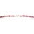 Metal Vintage Style Genuine 53 Ct Pink Tourmaline 4 Mm Bead Matinee Necklace - 19.5" For Sale - Image 7 of 15