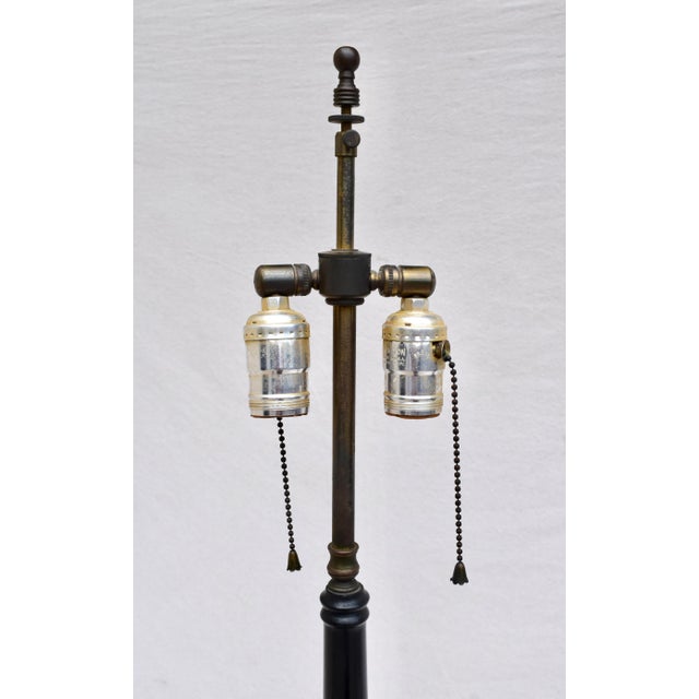 Tommi Parzinger Faux Bamboo Chinoiserie End Table Floor Lamp For Sale - Image 4 of 5