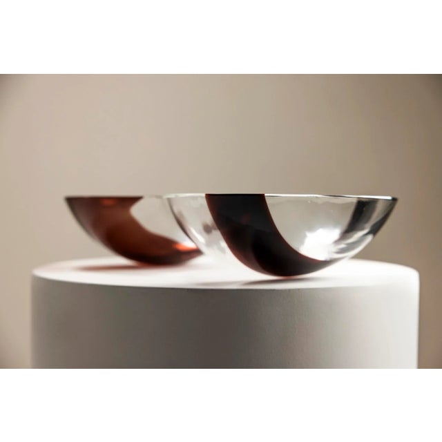 Step into the serene world of Mazzega, where craftsmanship meets creativity. This Carlo Nason glass centerpiece bowl is a...