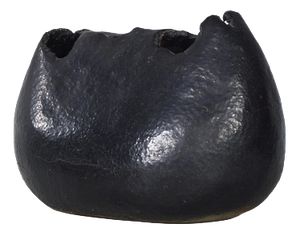 Sculptural Vase in Black Ceramic by Keiko Yoshida, 1970s
