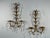 Vintage Mid Century 19" Italian Gilded Tole and Crystals Candle Sconces - A Pair For Sale - Image 4 of 18