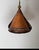 Rare set of three brutalist pendant lights. These three master-crafted copper lights are something special. The lampshade...