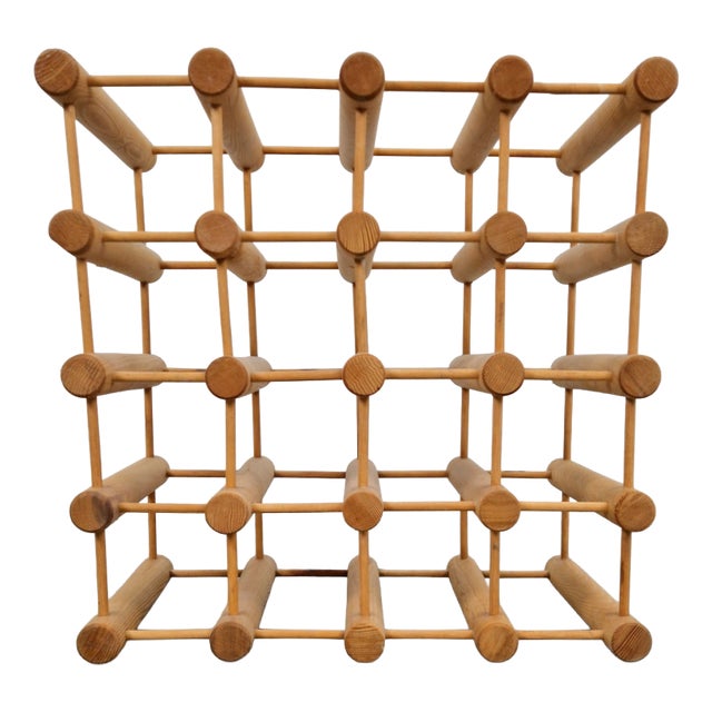 Vintage Wine Rack attributed to Richard Nissen for Langaa, Denmark, 1960s For Sale
