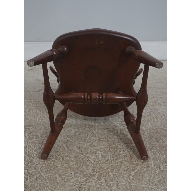 Set of 8 Frederick Duckloe Cherry Windsor Dining Chairs For Sale - Image 17 of 18
