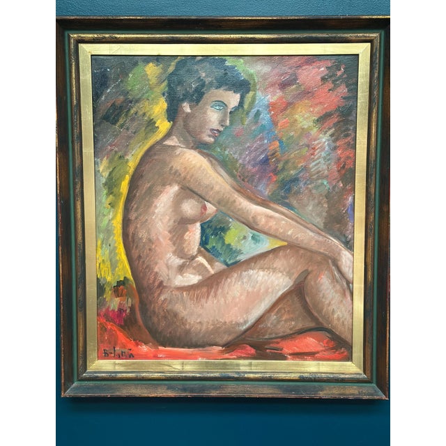 Bendt Lauritzen, Nude Study, 1950s, Oil on Canvas, Framed For Sale - Image 13 of 18
