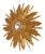 Vintage Convex Sunburst Mirror in Gilt Wood, 1950s For Sale