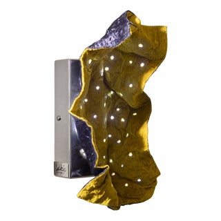 Wrinkled Wall Light by Dario Nasuti For Sale