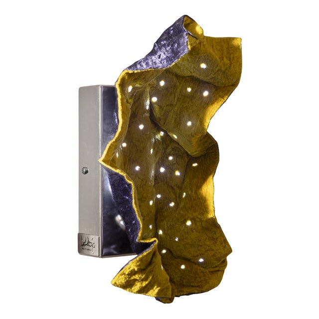 Wrinkled Wall Light by Dario Nasuti For Sale