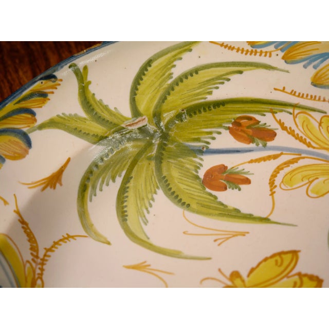 Hand-Painted Dutch Faience Plate, 18th Century For Sale - Image 6 of 8