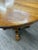 Vintage 48 Inch Round Quarter Sawn Oak Lion Paw Claw Foot Pedestal Dining Table For Sale - Image 15 of 16