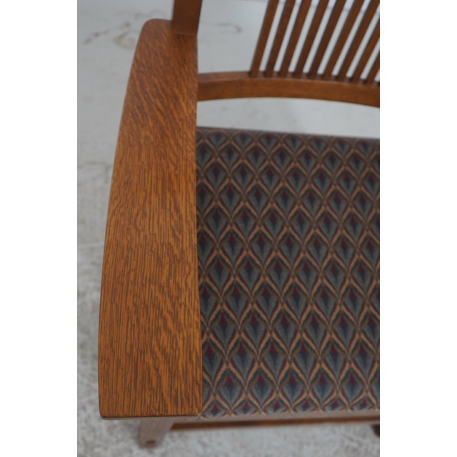 Set of 6 Stickley Arts & Crafts Mission Oak Dining Chairs For Sale In Philadelphia - Image 6 of 18