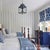 Contemporary Schumacher Kandira Fabric in Blues For Sale - Image 3 of 3