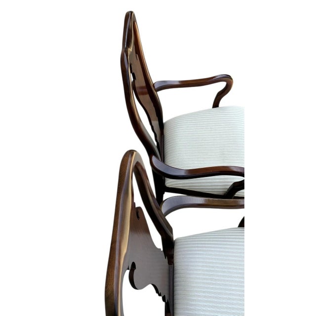 Beautiful Thomasville dining chairs in great condition minor ware some fading. Please see photos as they are considered...