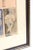 Wood Vintage Signed Watercolo Rby Chamberlain, Style of George Condo, Museum Custom Framed For Sale - Image 7 of 9