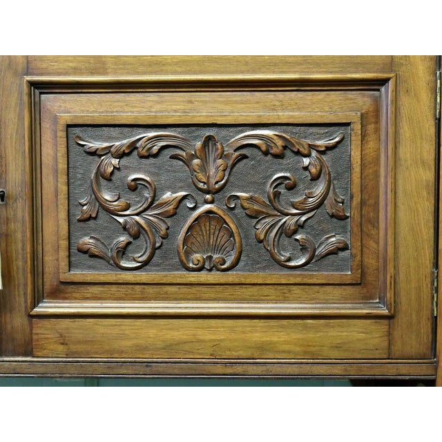 Late 19th Century Long Arts and Crafts Wall Cabinet, 1880 For Sale - Image 5 of 7