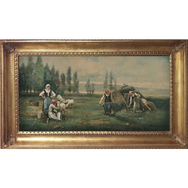 Emilio Pergola, Country Landscape, 2006, Oil on Canvas, Framed For Sale - Image 7 of 7