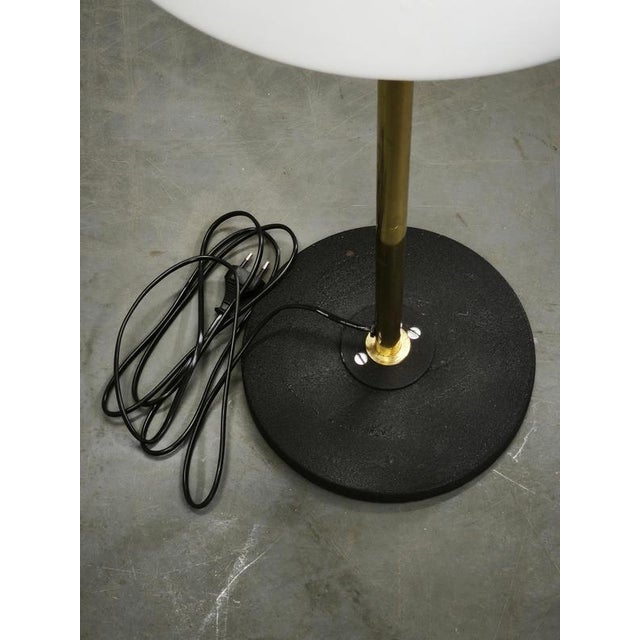 Space Age Brass and Opaline Glass Floor Lamp from Lidokov, 1960s For Sale - Image 11 of 14