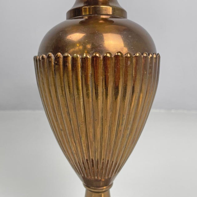 Mid-Century Modern Italian Table Lamp Red Fabric Shade with Decorations, 1950s For Sale - Image 14 of 18