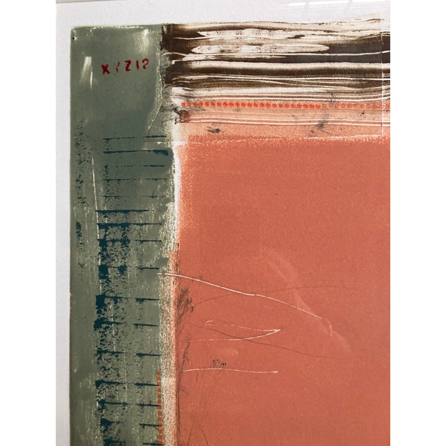 Graffiti Series II Contemporary Lithograph, Santa Cruz Artist Lin Marelick. Framed. For Sale - Image 4 of 8