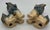 Pair of Mid-Century Ceramic Foo Dogs (Shishi / Guardian Lions) For Sale In West Palm - Image 6 of 9