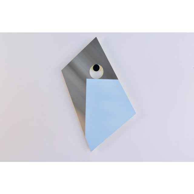 Contemporary Abstract Stainless Steel, Plexiglas, Wood, Paint "Plinth 12" by Tom Henderson For Sale - Image 9 of 9