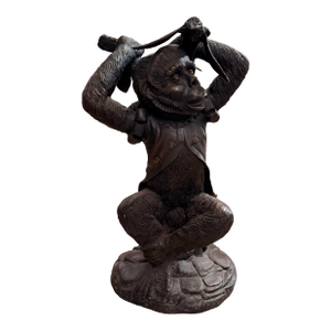 Maitland Smith Style Bronze Monkey Table